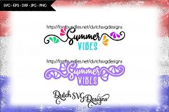2 Text cutting files Summer Vibes, in Jpg Png SVG EPS DXF for Cricut &amp; Silhouette, summer svg, summer vibes svg, summer love svg, cricut svg Product Image 3