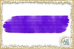 Brush Strokes in Violet Glitter - Digital Clipart 24 of beautiful PNG files Product Image 24