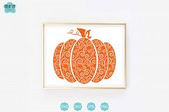 Swirly Pumpkin svg Product Image 1
