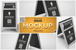 Sidewalk Poster Sign Mockup Product Image 1