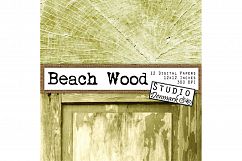 Wood Digital Papers - Beach Wood Textures Product Image 4