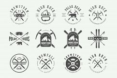 Winter vintage adventure emblems. Product Image 6