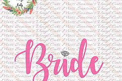 Bride SVG Engagement SVG, DXF, Eps, Png Wedding Product Image 1