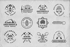 36 Vintage Mining Emblems part 1 Product Image 3