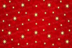 Red and Gold Christmas Digital Paper Pack / Backgrounds / Scrapbooking / Patterns / Printables / Card Making Product Image 8
