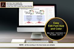 Floral Wedding Invitation Template, DAD_01 Product Image 3