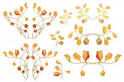 Watercolor iris flowers set. Product Image 8