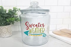 Sweater Weather SVG - Fall SVG Cut File - DXF EPS PNG JPG Product Image 8