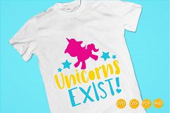 unicorn-exist cutting files svg, dxf, pdf, eps included - cut files for cricut and silhouette - Cutting Files SG Product Image 4