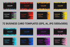 72 Business Card Templates (AI, EPS, JPG 5000x5000) Product Image 1