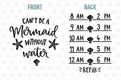 Cant Be a Mermaid without Water SVG, EPS, PNG, DXF Product Image 2