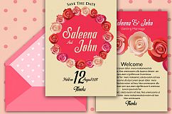 Double Sided Wedding Invitation Card Product Image 2