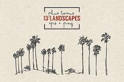 227 hand drawn palms + BONUS Product Image 4