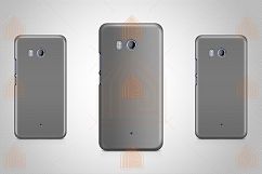 HTC U11 3dCase Design Mockup Back View Product Image 5