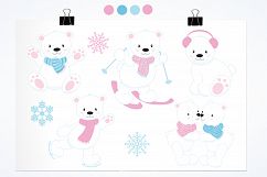 Winter Polar Bears graphics and illustrations Product Image 2