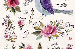 Hand drawn Watercolor and ornament Set Product Image 2