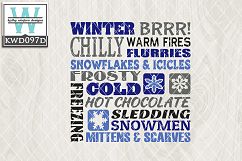 Winter SVG - Winter Subway Art Product Image 1