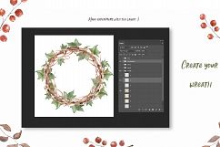 Autumn wreath creator Watercolor clipart Fall leaves Product Image 9