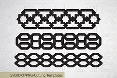 Cuff Bracelet, Leather Jewelry Templates svg dxf cutting Product Image 4