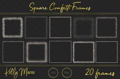 Silver Square Confetti Frames Product Image 4