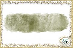 Olive  Moss Green Sap Brush Strokes Clipart Autumn Golden Glitter  24 PNG - transparent background images Product Image 6