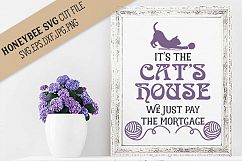 It's the Cat's House SVG Cut FIle Product Image 1