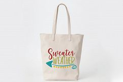 Sweater Weather SVG - Fall SVG Cut File - DXF EPS PNG JPG Product Image 7