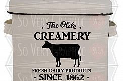 The Olde Creamery Fresh Dairy | Farmhouse | SVG | PNG Product Image 2