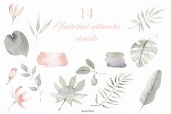 Green Leaves. Wedding watercolor decor Product Image 2