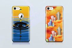 Apple iphone 8 3d case Mockup Back View Product Image 4