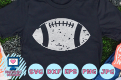 Football SVG, Grunge Silhouette Product Image 1