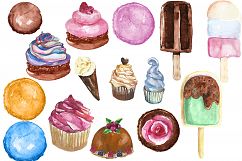 Digital Watercolor Sweets Clip art Product Image 3