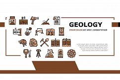 Geology Researching Landing Header Vector Product Image 1