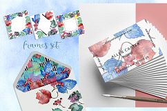 Watercolor viburnum PNG leaves set   Product Image 6