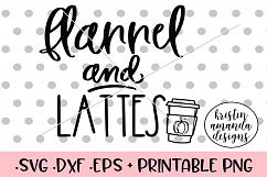 Flannel and Lattes Fall SVG DXF SVG DXF EPS PNG Product Image 1