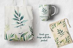 WATERCOLOR herbs, leaves, poppy, wild flowers Product Image 7