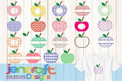 Apple SVG Frames, Teacher Svg Cut Files, svg, dxf, ai, eps Product Image 3