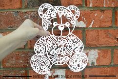Teddy Bear paper cut SVG / DXF / EPS files Product Image 2