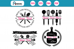 Kitchen svg, Kitchen monogram svg, Kitchen clip art, svg Product Image 1