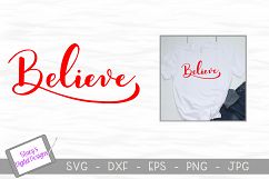 Believe SVG file / Christmas SVG Product Image 1