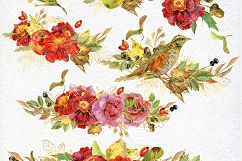 Watercolor autumn bouquets and wreaths Product Image 2