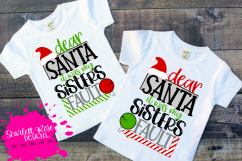 Dear Santa it was my Sisters Fault SVG Product Image 1