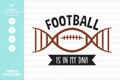 Football Is In My DNA SVG DXF EPS PNG Product Image 1