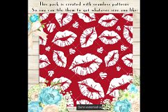 100 Seamless White Lipstick Kiss Love Valentine Papers Product Image 2
