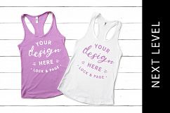 Lilac Next Level 1533 Mockup Vest Tank Top Racerback Product Image 1