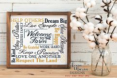 Welcome To The Farm SVG Cut File Product Image 1
