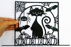 Halloween paper cut SVG  DXF  EPS files Product Image 1