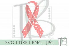 Grunge SVG, Breast Cancer SVG, Pink Ribbon SVG Product Image 2