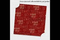 24 Luxury Red and Gold Holiday Christmas Digital Papers Product Image 6