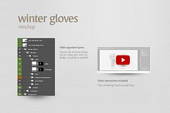 Winter Gloves Mockup Product Image 7